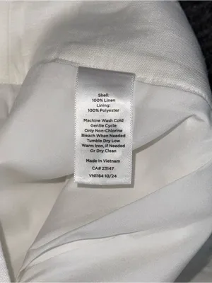 Talbots NWT Linen Pleated Bermuda Shorts Lined Coastal Resort Women's 14 White thumbnail 7