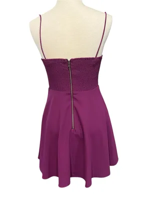 Alice + Olivia Glinda spaghetti strap dress. fit-and-flare mini dress size 4 thumbnail 3