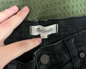 Madewell Black Denim Shorts thumbnail 3