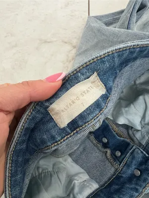 Altar'd State Blue Distressed Mid Rise Stretch Flare Jeans Size 7/27 thumbnail 5