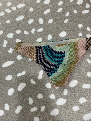 Vintage Missoni Mare bikini bottoms undies panties mesh micro zigzag colorful thumbnail 8