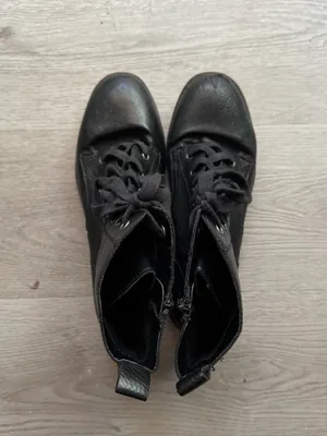 Women’s Combat Ankle Boots Black Size 8 thumbnail 3