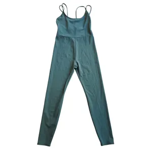 American Eagle Womens Teal Strappy Back Active Jumpsuit Size Medium Green thumbnail 3
