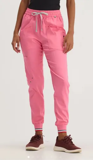 Rose Pink TENCEL™ Catalina‎ ‎ Jogger Scrub Pants thumbnail 1