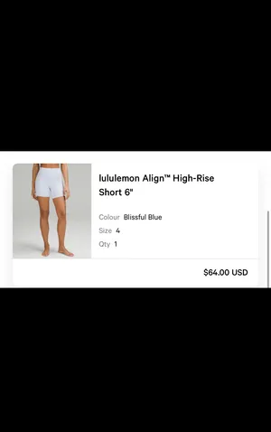Lululemon NWOT HR 6” Shorts Size 4 thumbnail 5