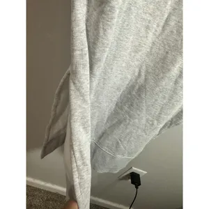 COS Relaxed Fit Maxi Sweatshirt Dress Heather Gray‎ Hooded Cotton Fleece Small thumbnail 4