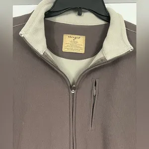 Life is Good Tan/Brown Fleece Zip Up Jacket Size Medium thumbnail 3