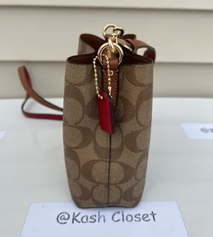 Coach Mini Town Bucket Bag In Signature Canvas -Rainbow thumbnail 4