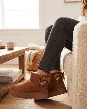 Juicy Couture Women's Olden Platform Booties | Brown Suede | Size 5 US Winter thumbnail 1