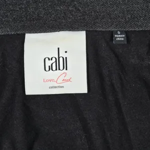 Cabi Charcoal Gray Mesh Back Jacket Womens Size Small Moto Style‎ 3184 thumbnail 6