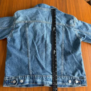 Old Navy Denim Jacket M Relaxed Classic Medium Wash Trucker Fall Layering Preppy thumbnail 13