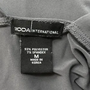 Moda International Gray Sleeveless Scoop Neck Crossback Fit & Flare Dress Size M thumbnail 5