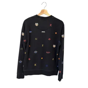 Kenzo Allover Tiger Logo Classic men’s black Sweatshirt medium thumbnail 2