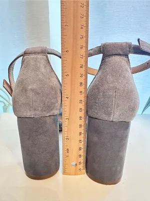 Steve Madden Mirna Gray Suede Ankle Strap Block Heel Sandals 8.5(SH126) thumbnail 12