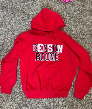 Red Benson Boone Hoodie Size M thumbnail 1