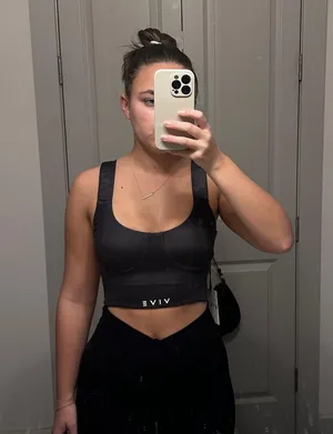 NWT VIVE Workout Bra Black Size M thumbnail 4
