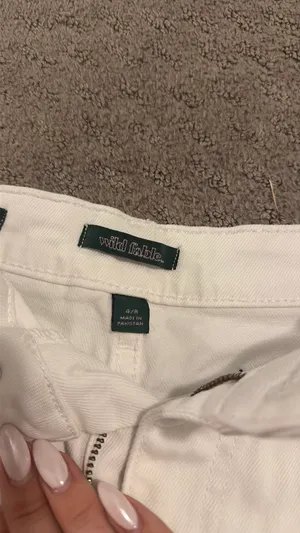 Wild Fable Jean Shorts White thumbnail 3