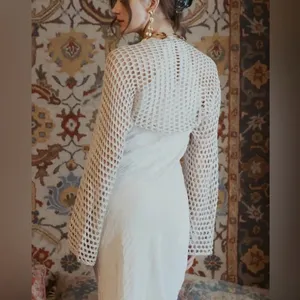 Blu Pepper Crotchet Bolero Shrug thumbnail 2