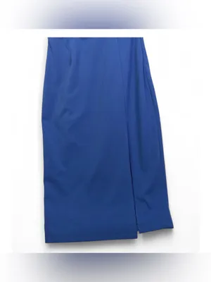 Lulus Women’s Elegant Allure Slate Blue One-Shoulder Sleeveless Midi Dress Size thumbnail 9