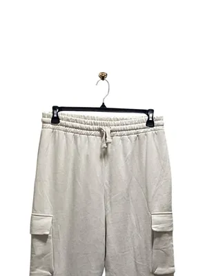 Zara Cargo Jogger Sweatpants Beige L NWT Neutral Minimalist Casual Spring Cozy thumbnail 6