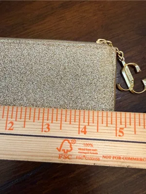 Jimmy Choo parfums glittery coin/perfume pouch, 3" x 5" thumbnail 6