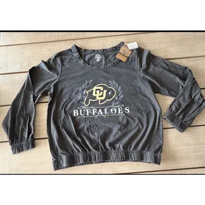 Rivalry Threads Women's CU University Of Colorado Buffalos Long Sleeve Shirt Med thumbnail 4