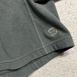 ⭐️Mountain Hardwear Black 1/4 Zip Fleece Pullover Sweatshirt Size Medium EUC thumbnail 2