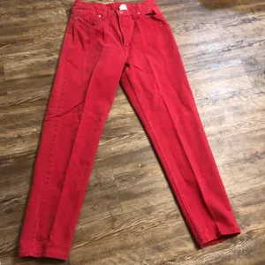 Red Vintage high waist straight leg jeans (Vintage size 10, fits as US Size 6, Waist: 28”) thumbnail 2