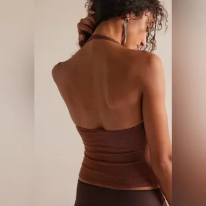 Free people Still Here Lurex Halter Cami thumbnail 3