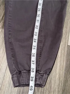 Garage Grey Cargo Drawstring Jogger Pants Size Small Indie Casual Utility thumbnail 10