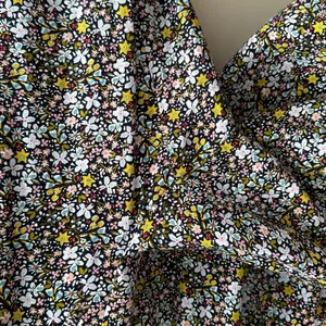 LOFT Paperbag Waist Cropped Flowy Floral Print Pants, Black/Multi, Size Large thumbnail 9