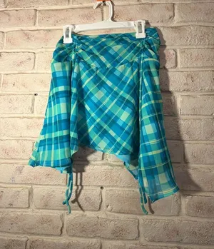 Peppermayo Ariette Mini Skirt Green Check thumbnail 1