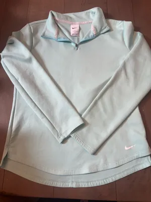 Nike Size Small ThermaFit Quarter Zip Robins Egg Blue Mint thumbnail 1