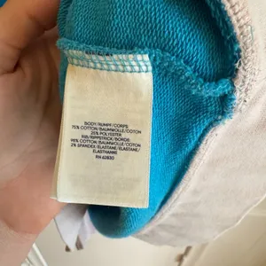 Womens Lands End Serious Sweats Blue/White Colorblock Sweatshirt Size M VGUC thumbnail 4