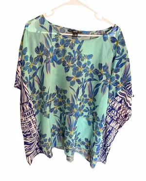 Avec Vibrant Floral Print Cover-Up NWOT thumbnail 1
