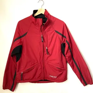 Kelty Jacket Womens XS Red Insulated Full Zip Packable Outdoors Hiking Rain GORP thumbnail 1