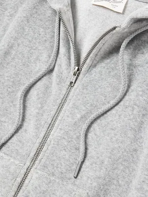 NWT Universal Thread Leisure Studio Velour Hoodie Sweatshirt 92090310 Gray XL thumbnail 5