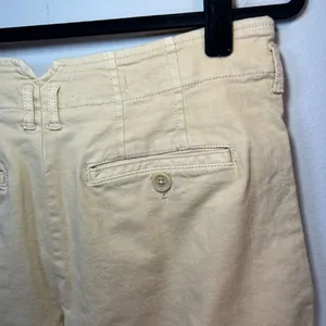 Maeve Anthropologie Remi Wide Leg Cropped Pants Beige High Waist Culottes Size 8 thumbnail 13