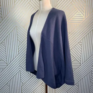 FP Beach Free People Blue Cotton Blend Kimono‎ thumbnail 3