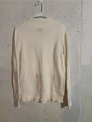 Old Navy Mock Neck Pointelle Sweater | Size: Medium thumbnail 3