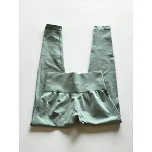 NVGTN Women Sage Green Seamless High Waisted‎ Activewear Gym Leggings Size S thumbnail 2