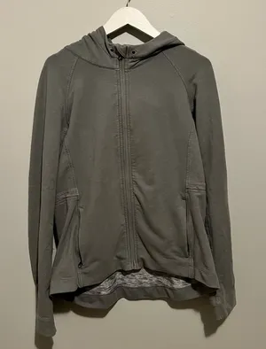 Women's Gray Lululemon Hooded Jacket thumbnail 1