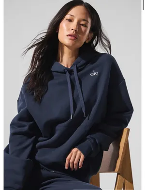 Alo Yoga Accolade Hoodie Navy thumbnail 1
