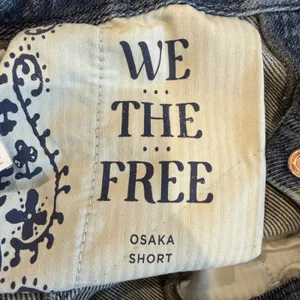 Free People Osaka Denim Shorts Size 27 Medium Wash Relaxed Fit Baggy High Rise thumbnail 10