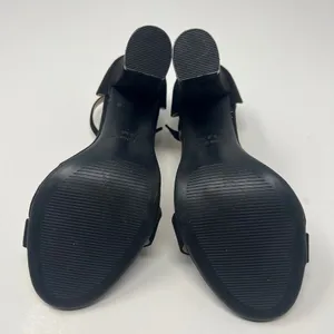 Heels Charm Faux Suede Black Heel Sandals Size 6.5 thumbnail 11