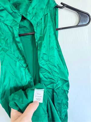 Amanda Uprichard Sandrine Dress in Dark Green thumbnail 6