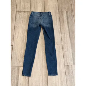 FRAME Granville Skinny Jeans Blue Distressed Low Rise Stretch Womens Size 24 thumbnail 4