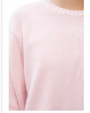 Brandy Melville Oversized Pastel Pink Sweater Crewneck S M L thumbnail 2