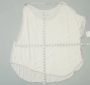 We The Free People Womens Top Pluto One-Shoulder Tee T-Shirt Lavender M thumbnail 4