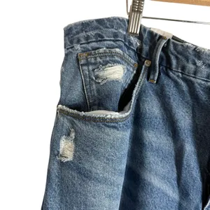 Good American Good 90's Loose Jean Distressed Indigo Size 16 thumbnail 7